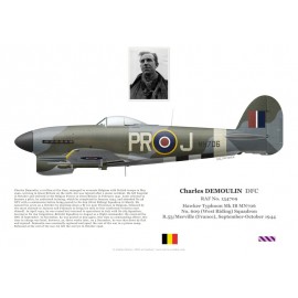 Charles Demoulin DFC, Typhoon Mk Ib MN706, No 609 Squadron, 1944