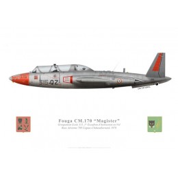 Fouga Magister, GE 315, 1er EIV, French Air Force, Cognac, 1978