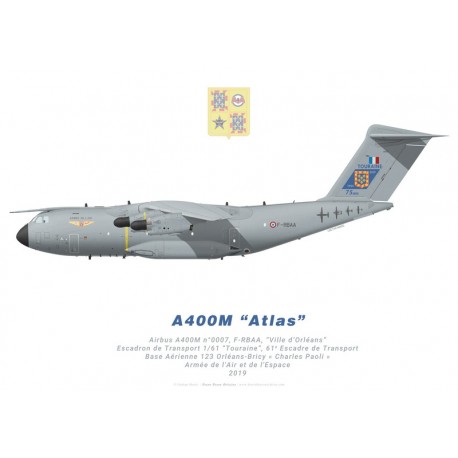 A400M Atlas, Escadron de Transport 1/61 “Touraine”, 61e Escadre de Transport, 2019