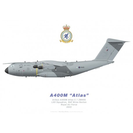 A400M Atlas C.1 ZM406, LXX Squadron, Royal Air Force, 2022