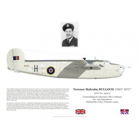 Print du Liberator Mk I AM929 piloté par Terence Bulloch, No 120 Squadron RAF, 1942