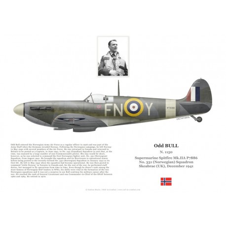 Odd Bull, Spitfire Mk II P7886, No 331 (Norwegian) Squadron RAF, 1941