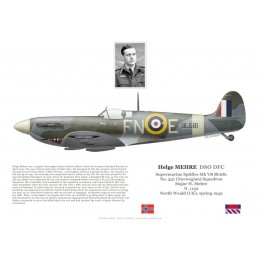 Helge Mehre DSO DFC, Spitfire Mk Vb BL681, No 331 (Norwegian) Squadron RAF, 1942