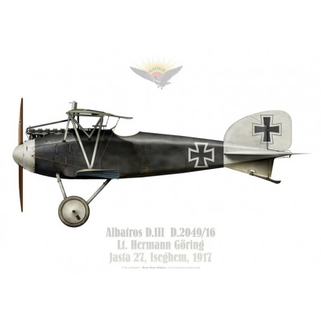 Albatros D.III D.2049/16, Lt. Hermann Göring, Jasta 27, Iseghem, 1917