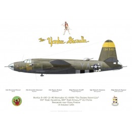 Martin B-26C-15-MO Marauder 41-34946 "The Yankee Guerrilla", 555th Bomb Squadron, 386th Bomb Group, octobre 1944