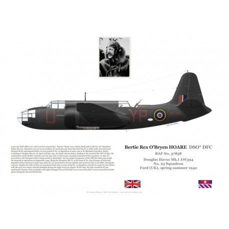 Bertie Hoare DSO DFC, Douglas Havoc Mk I AW394, No 23 Squadron RAF, 1942