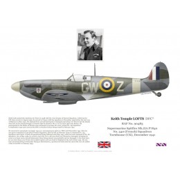 Keith Lofts DFC, Spitfire Mk IIa P7840, No 340 (French) Squadron RAF, Turnhouse, 1941