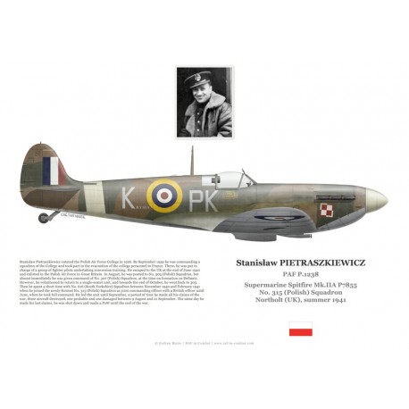 Stanisław Pietraszkiewicz, Spitfire Mk IIa P7855, No 315 (Polish) Squadron RAF, Northolt, 1941