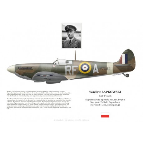 Wacław Łapkowski, Spitfire Mk IIa P7919, No 308 (Polish) Squadron RAF, Northolt, 1941