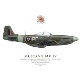 Mustang Mk IV KH663, W/O Leszek Bisanz, No 303 (Polish) Squadron RAF, 1945
