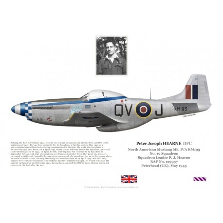 Peter Hearne DFC, Mustang Mk IVA KM193, No 19 Squadron RAF, 1945