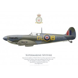 Spitfire LF Vb EP122, G-CISV, Comanche Warbirds, 2016