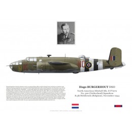 Hugo Burgerhout DSO, Mitchell Mk II FV970, No 320 (Netherlands) Squadron RAF, 1944