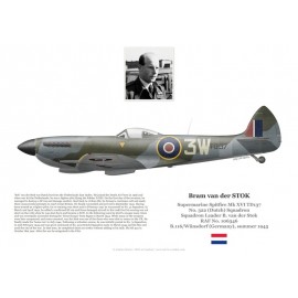 S/L Bram van der Stok, Spitfire Mk XVI TD137, No 322 (Dutch) Squadron, 1945