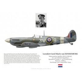 S/L Leendert van Eendenburg, Spitfire Mk IX MK265, No 322 (Dutch) Squadron RAF, 1944