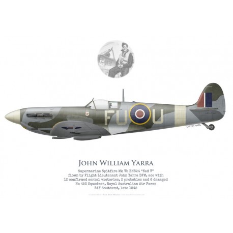 Spitfire Mk Vb EN824, F/L John Yarra DFM, No 453 Squadron RAAF, 1942
