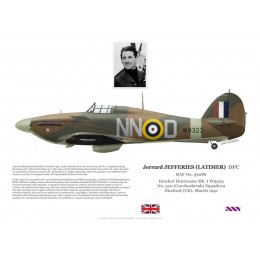 Jerrard Jefferies (Latimer) DFC, Hurricane Mk I W9323, No 310 (Czechoslovak) Squadron RAF, 1941