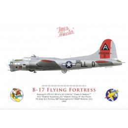 B-17G Flying Fortress "Times A-Wastin'", 401st Bomb Squadron, 91st Bomb Group, USAAF, 1945