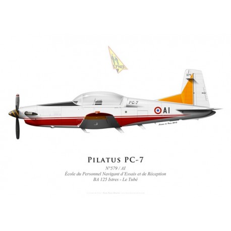 Pilatus PC-7 n°579, École du Personnel Navigant d’Essais et de Réception, BA 125 Istres - Le Tubé