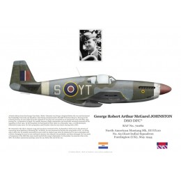 George Johnston DSO DFC, Mustang Mk III FZ110, No 65 Squadron RAF, 1944