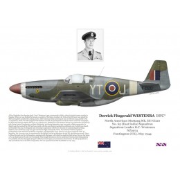 Derrick Westenra DFC, Mustang Mk III FZ120, No 65 Squadron RAF, 1944