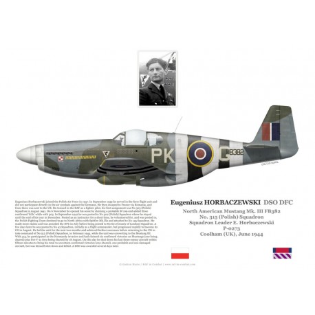 Eugeniusz Horbaczewski DSO DFC, Mustang Mk III FB382, No 315 (Polish) Squadron RAF, 1944