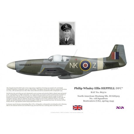 Philip Heppell DFC, Mustang Mk III KH503, No 118 Squadron RAF, 1945