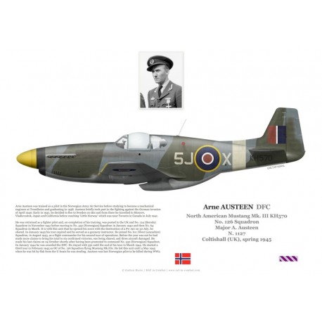 Arne Austeen DFC, Mustang Mk III KH570, No 126 Squadron RAF, 1945