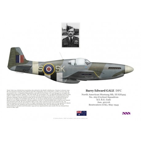 Barry Gale DFC, Mustang Mk III KH495, OC No 165 Squadron RAF, 1945