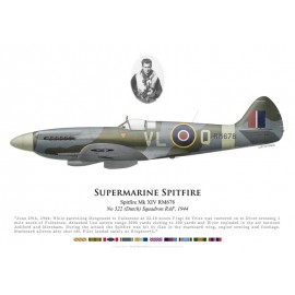 Spitfire Mk XIV, F/S de Vries, No 322 (Dutch) Squadron, Royal Air Force, 1944