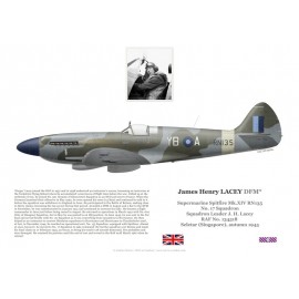 S/L James Lacey, Spitfire Mk XIV RN135, No 17 Squadron RAF, Singapour, 1945