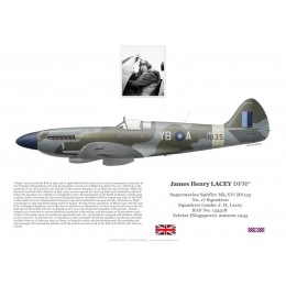 S/L James Lacey, Spitfire Mk XIV RN135, No 17 Squadron RAF, Singapore, 1945