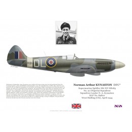 Norman Kynsaton DFC, Spitfire Mk XIV RB185, No 91 (Nigeria) Squadron RAF, 1944