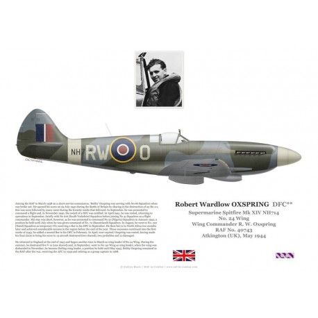 Robert Oxspring DFC, Spitfire Mk XIV NH714, OC No 24 Wing, 1944