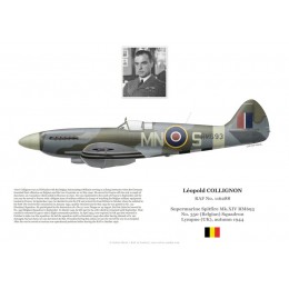 Léopold Collignon, Spitfire Mk XIV RM693, No 350 (Belgian) Squadron, 1944