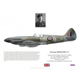 S/L Terence Spencer, Spitfire Mk XIV NH689, No 350 (Belgian) Squadron, 1945