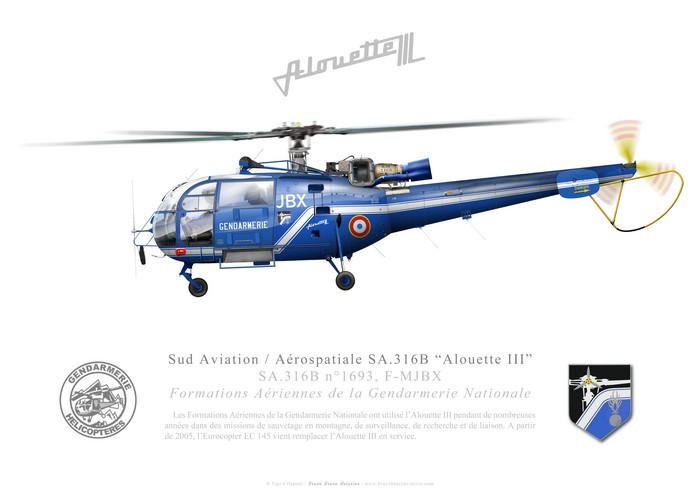 Hélicoptère Solido Alouette III - Armée Française - Échelle 1/78 - Zamak - Occasion
