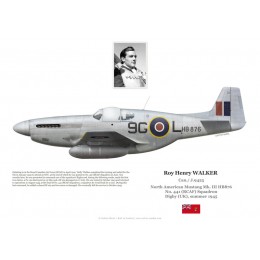 Roy Walker, Mustang Mk III HB876, OC No 441 Squadron RCAF, 1945