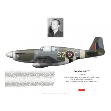 Bohdan Arct, Mustang Mk III FX903, No 316 (Polish) Squadron RAF, 1944