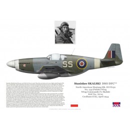 Stanisław Skalski DSO DFC, Mustang Mk III FZ152, OC No 133 (Polish) Wing RAF, avril 1944