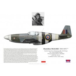 Stanisław Skalski DSO DFC, Mustang Mk III FZ152, OC No 133 (Polish) Wing RAF, juin 1944