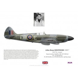 John Sheperd DFC, Spitfire Mk XIV RM797, No 41 Squadron RAF, 1945