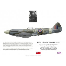 S/L Philip Tripe, Spitfire Mk XIV RM690, No 130 Squadron RAF, 1944