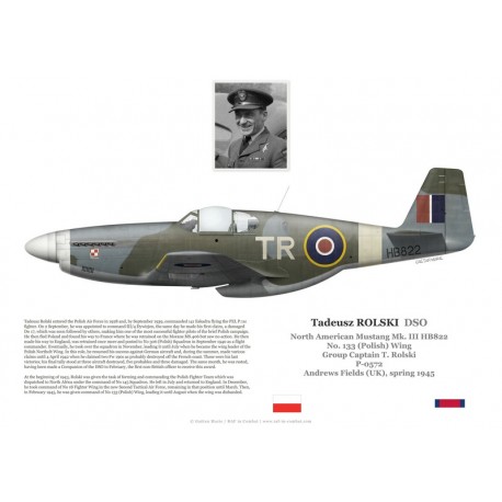 Tadeusz Rolski DSO, Mustang Mk III HB822, OC No 133 (Polish) Wing RAF, 1945