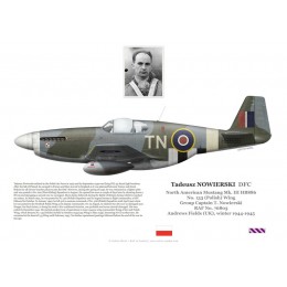 Tadeusz Nowiersky DFC, Mustang Mk III HB886, OC No 133 (Polish) Wing RAF, 1944-1945