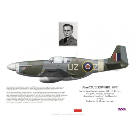 Józef Żulikowski DFC, Mustang Mk III KH507, OC No 306 (Polish) Squadron RAF, 1945