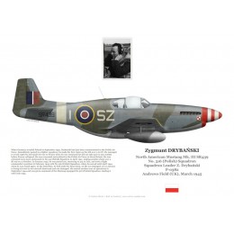 Zygmunt Drybański, Mustang Mk III SR439, OC No 316 (Polish) Squadron RAF, 1945
