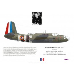 Jacques Soufflet DFC, Boston Mk IV BZ452, No 342 (Free French) Squadron RAF, 1944