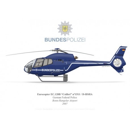 Eurocopter EC120B Colibri D-HSHA, Police Fédérale Allemande, Bonn-Hangelar, 2007