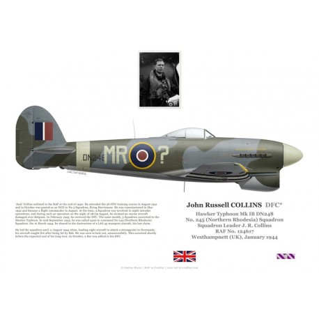 John Russell DFC, Typhoon Mk Ib DN248, OC No 245 Squadron RAF, 1944